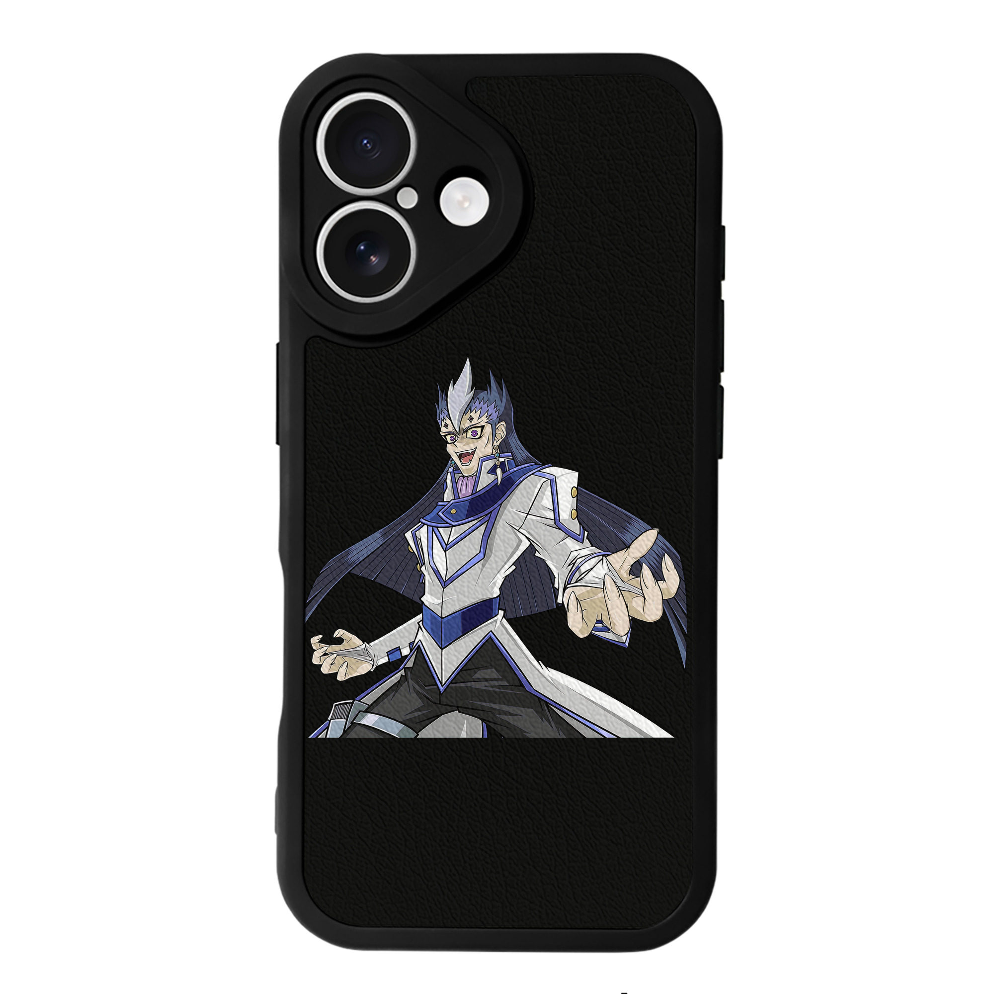 （画像用） 遊☆戯☆王 Yu-Gi-Oh! 【iPhone 16シリーズ対応】シリコンスマホケース（レザー調） 材質：シリコン